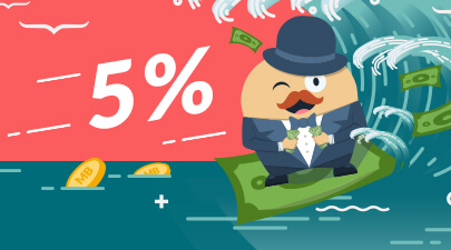 5% cashback